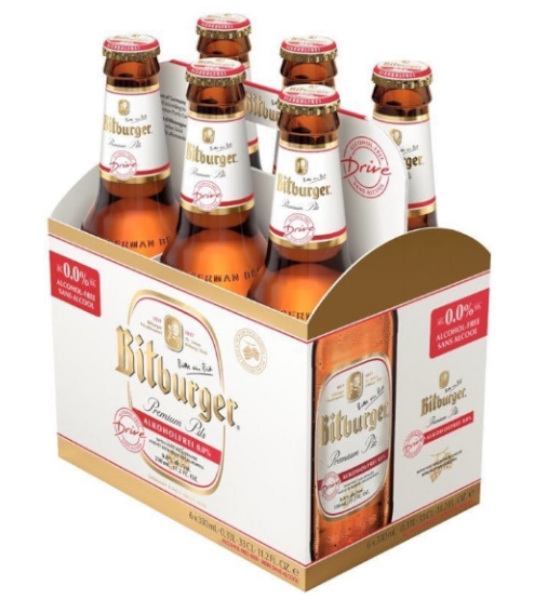 Bitburger – NA Drive Pilsner 6pk bottle