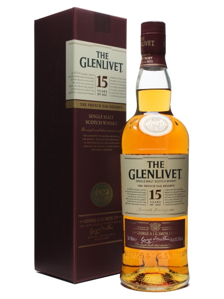 Glenlivet 15 yr French Oak Whiskey 750ml