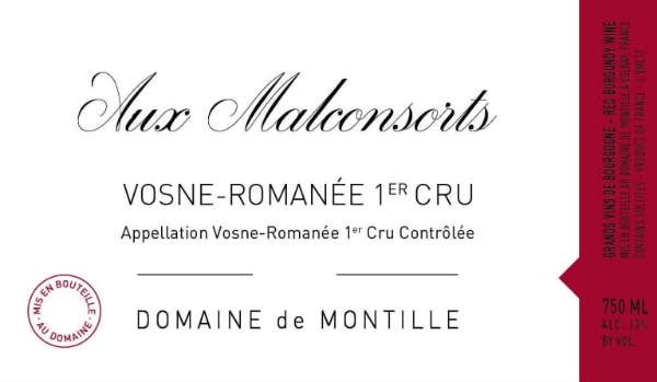 2019 Domaine de Montille – Vosne Romanee Malconsorts Christiane