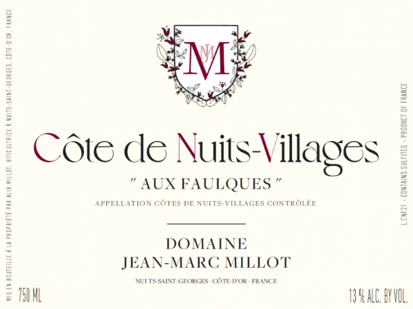 2022 Jean-Marc Millot – Cote de Nuits Villages Faulques