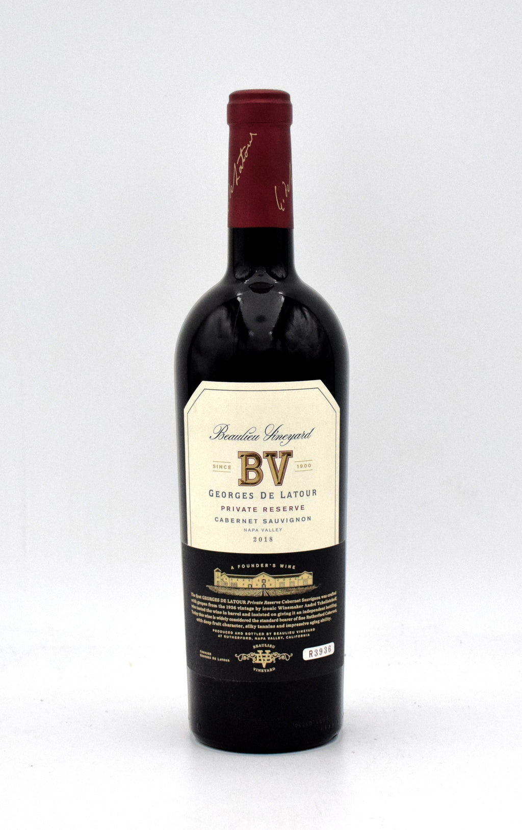 2018 Beaulieu Vineyard BV Georges de Latour Private Reserve Cabernet Sauvignon