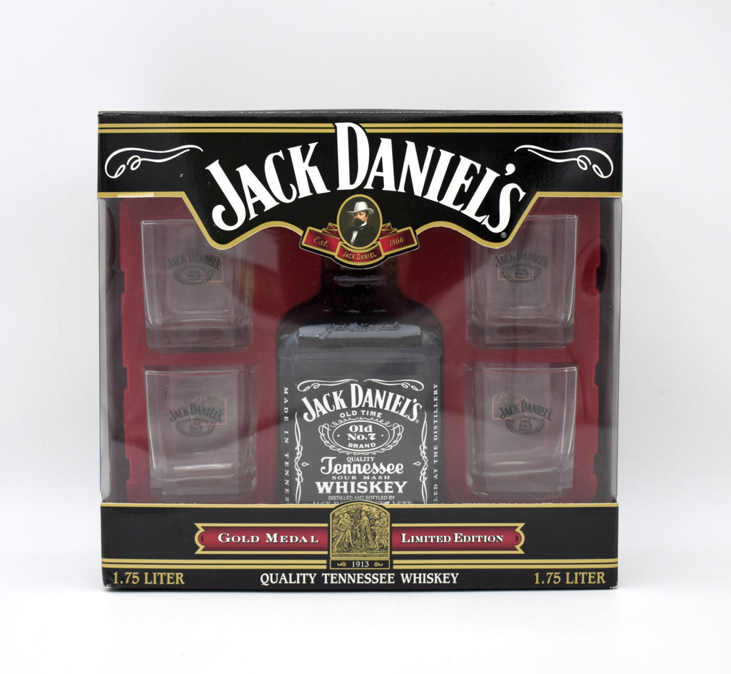 Jack Daniel’s ‘Gold Medal’ Limited Edition Whiskey Gift Set (1.75L)