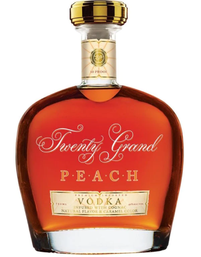 Twenty Grand Peach Vodka Cognac – 750ML