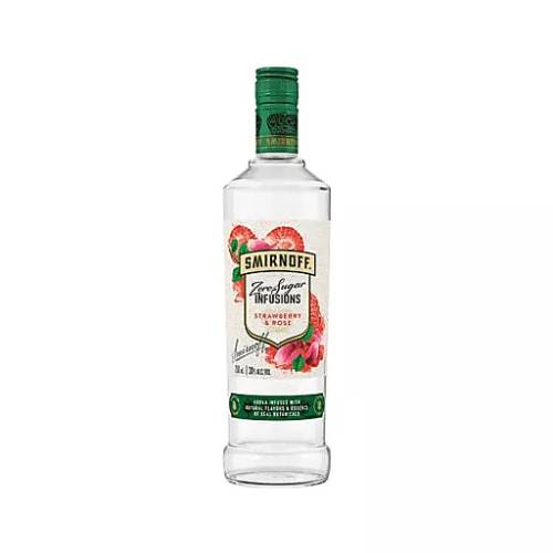 Smirnoff Vodka Zero Sugar Infusions Strawberry Rose – 750ML