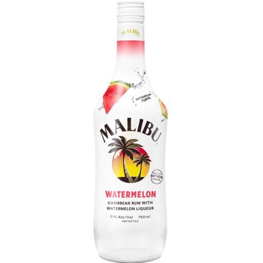 Malibu Caribbean Rum with Watermelon Flavored Liqueur 750ml