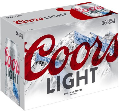 Coors Light Beer American Light Lager 30 Pack 12 Fl. Oz. Cans