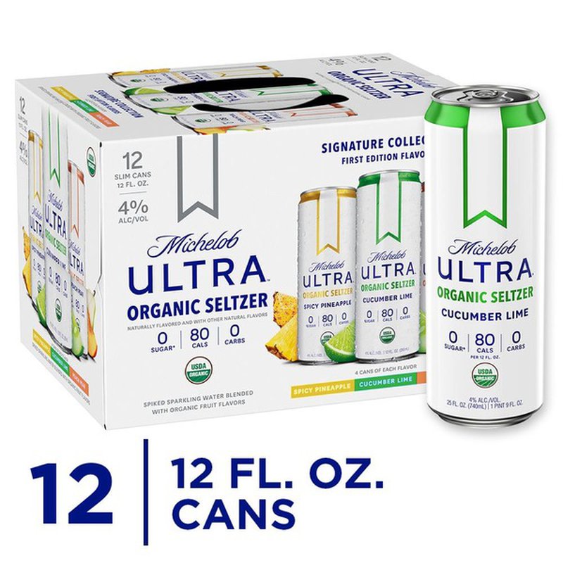 Michelob ULTRA Organic Hard Seltzer 12 Cans Variety Pack