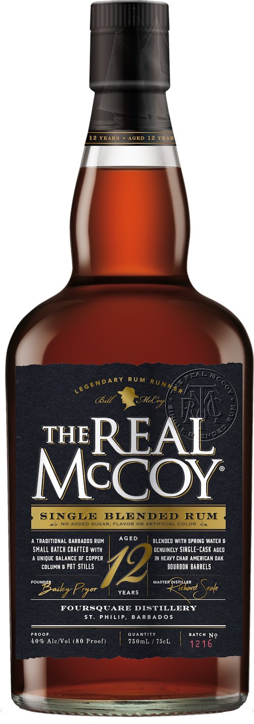 The Real McCoy – 12-Year-Aged Super Premium Rum 750ml