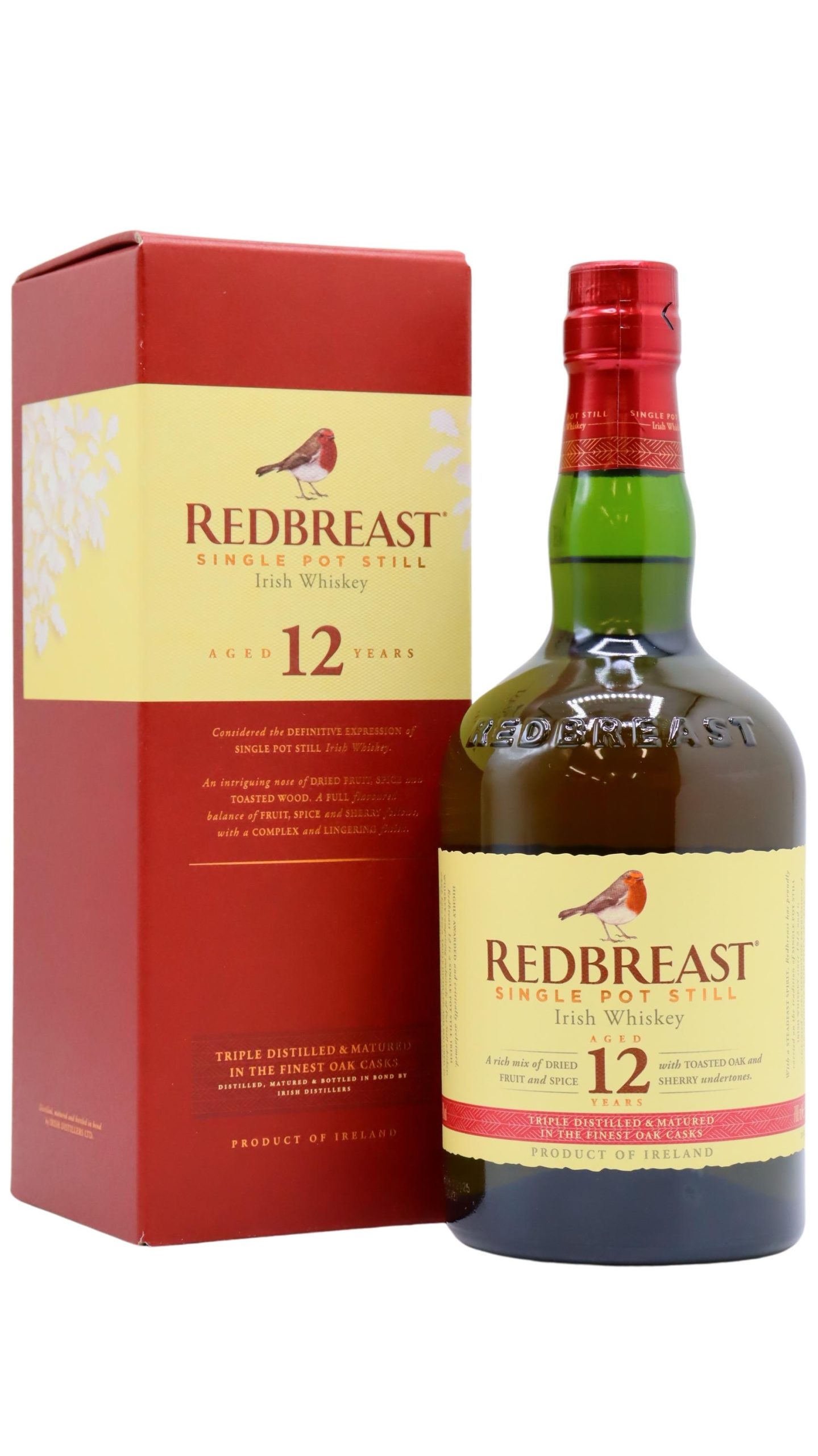 Redbreast – Single Pot Still Irish 12 year old Whiskey 70CL