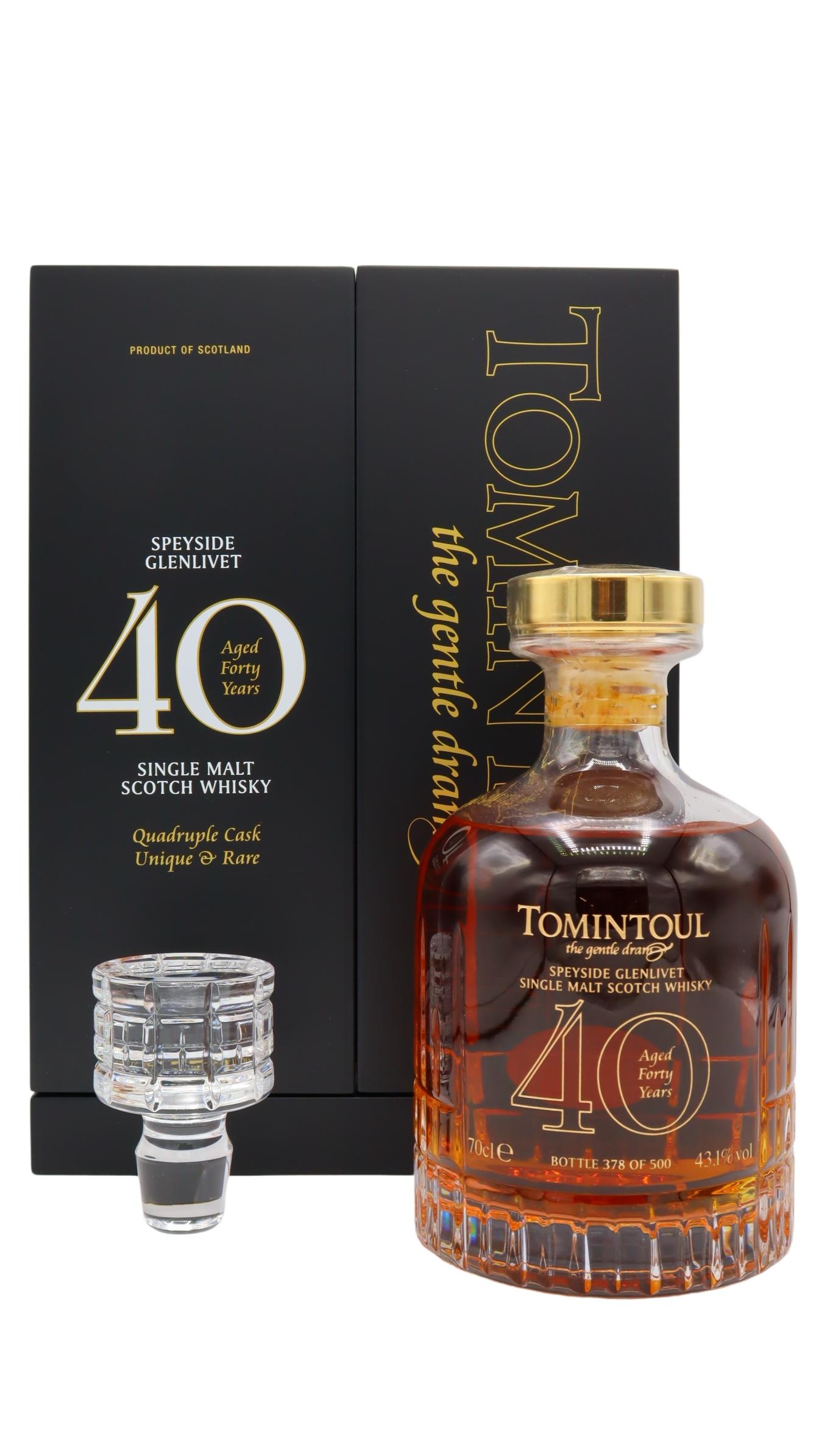 Tomintoul – Quadruple Cask – Speyside Single Malt 1974 40 year old Whisky 70CL