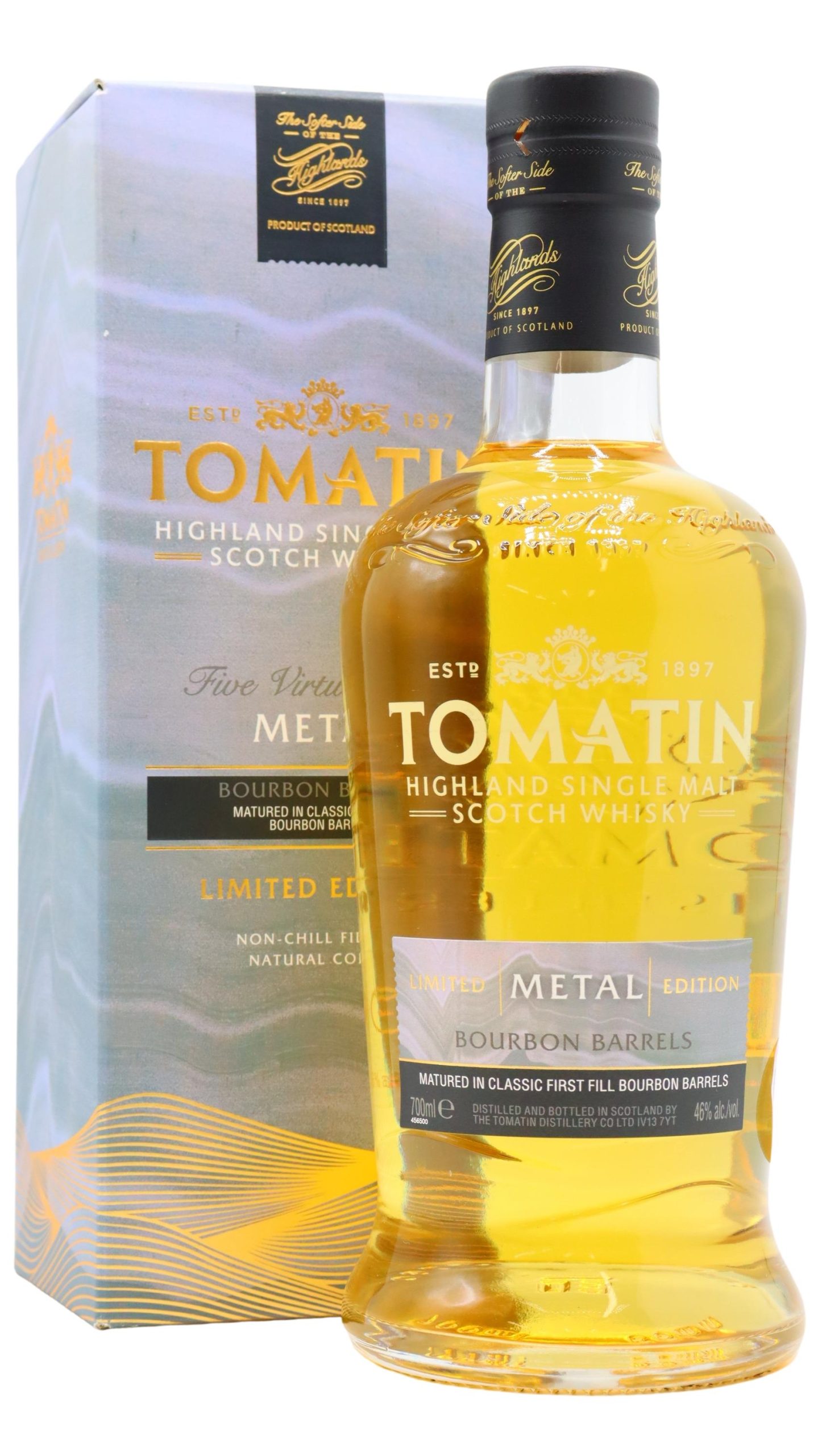 Tomatin – Five Virtues – Metal Whisky 70CL