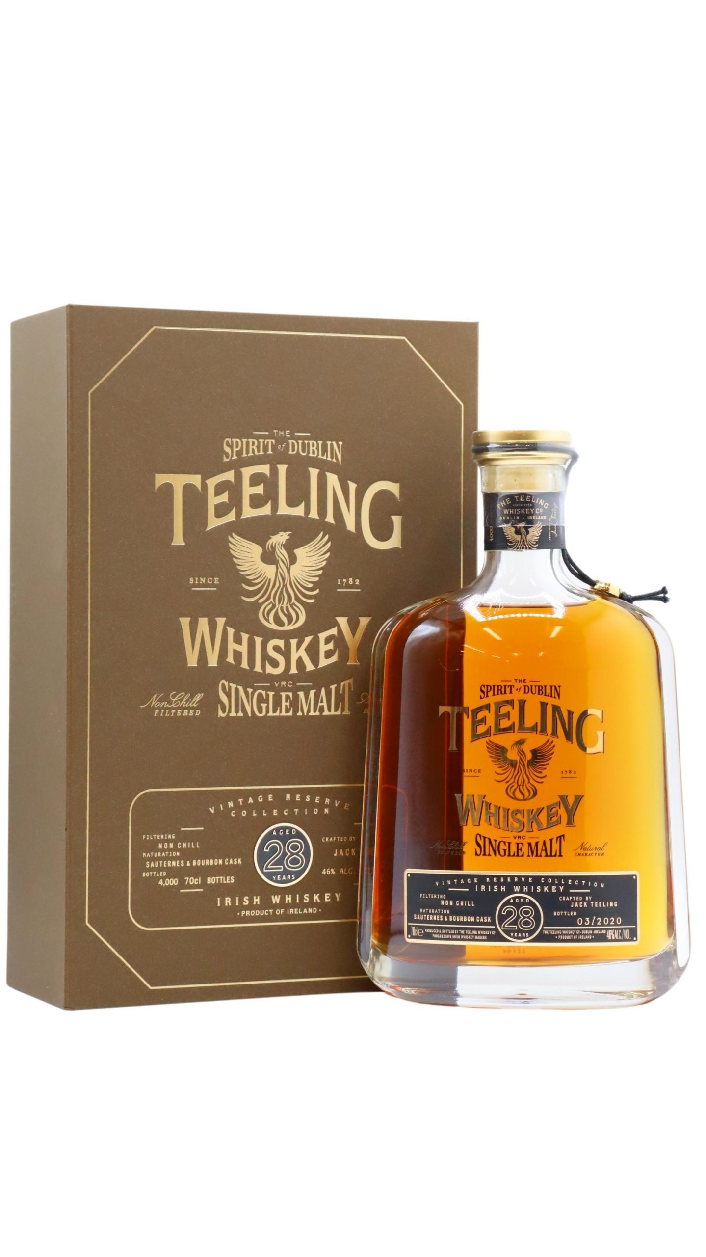 Teeling – Vintage Reserve Collection Single Malt 28 year old Whiskey 70CL