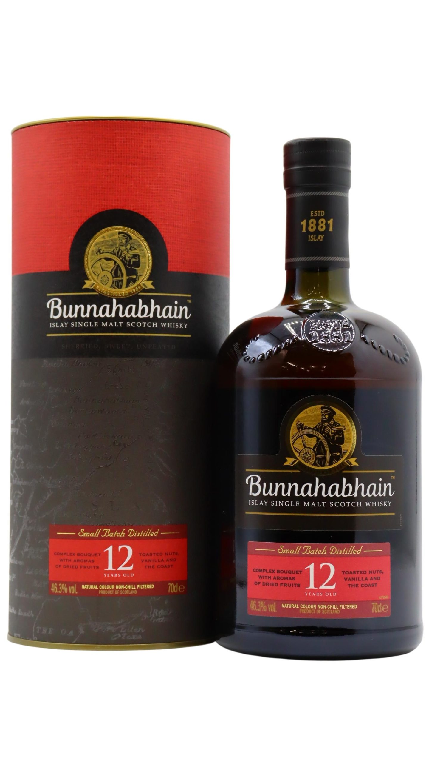 Bunnahabhain – Islay Single Malt 12 year old Whisky 70CL