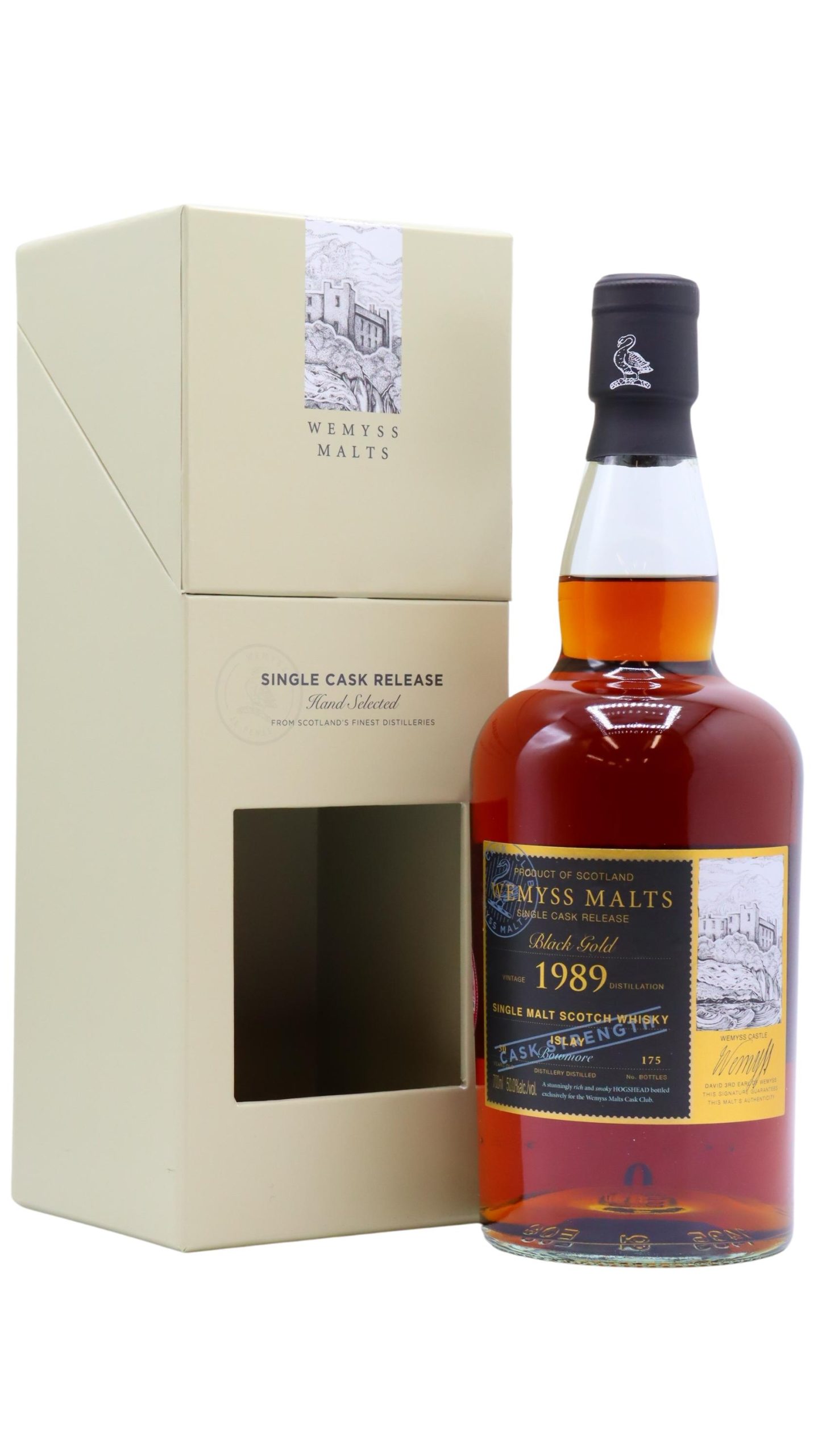 Bowmore – Black Gold Single Cask 1989 30 year old Whisky 70CL