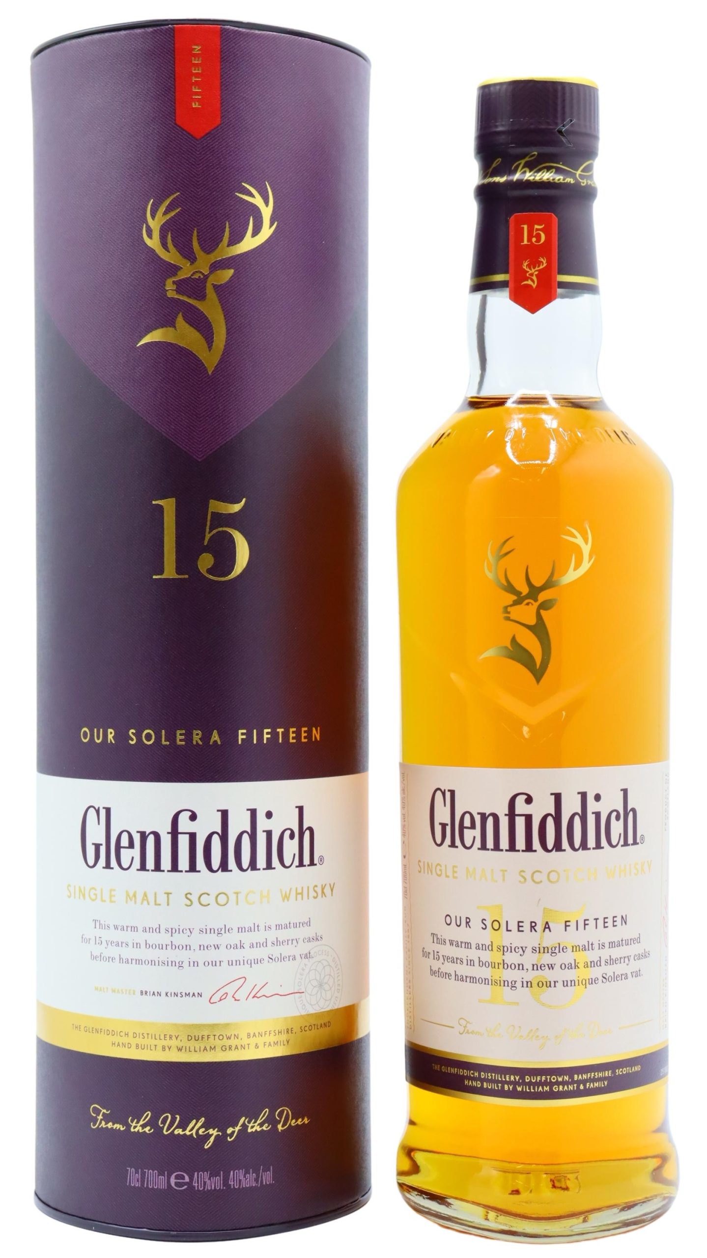 Glenfiddich – Solera Reserve Single Malt Soctch 15 year old Whisky 70CL