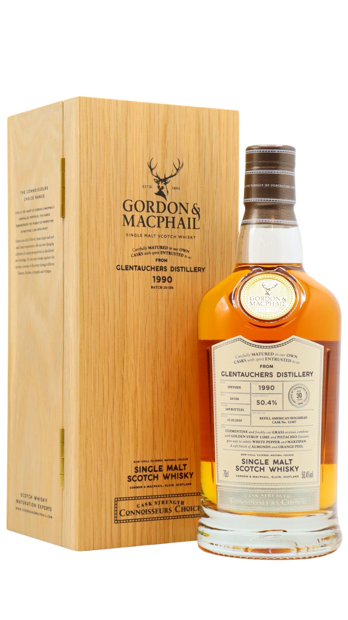 Glentauchers – Connoisseurs Choice Single Cask 1990 30 year old Whisky 70CL