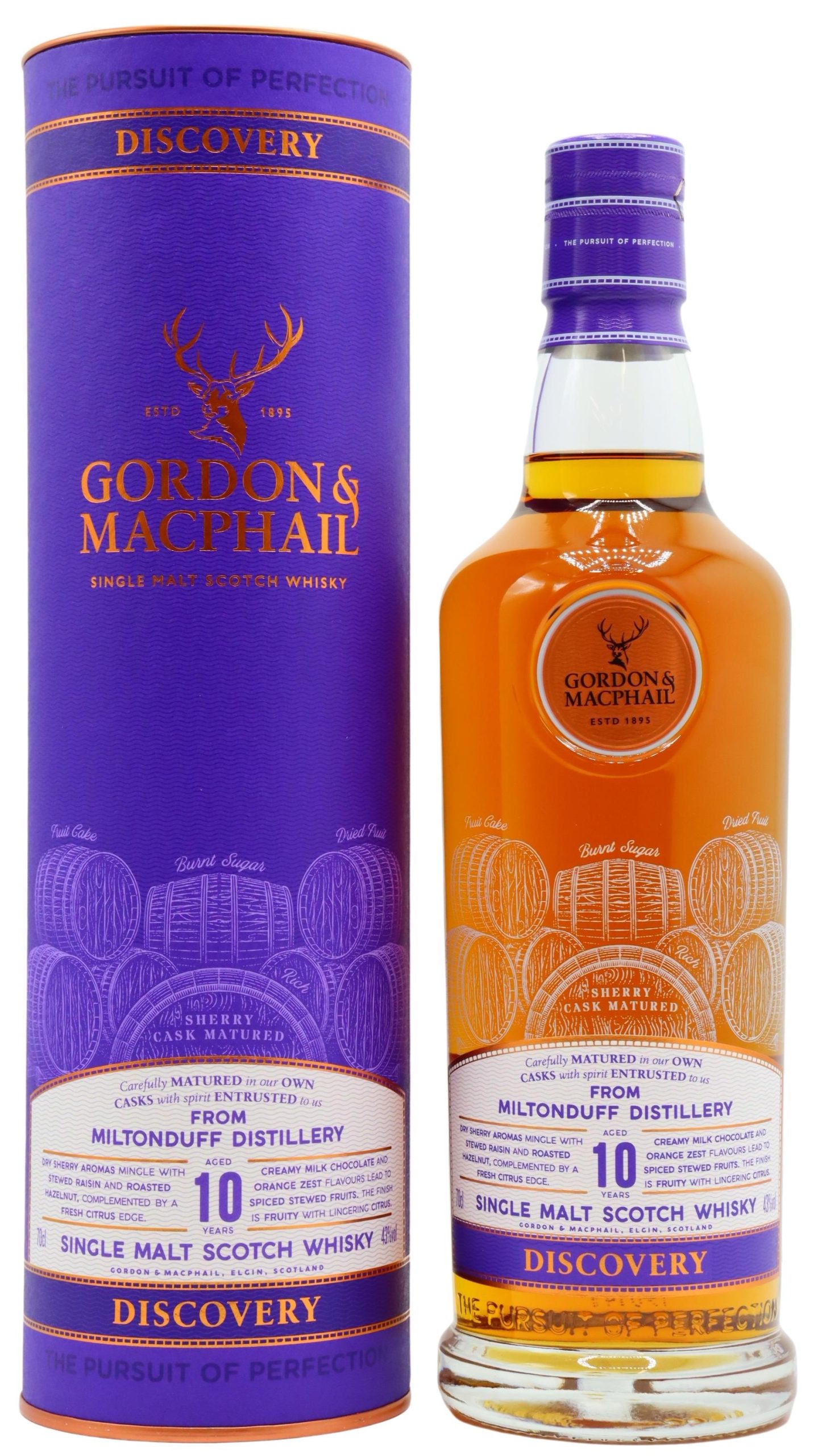 Miltonduff – Gordon & MacPhail Discovery Single Malt 10 year old Whisky 70CL