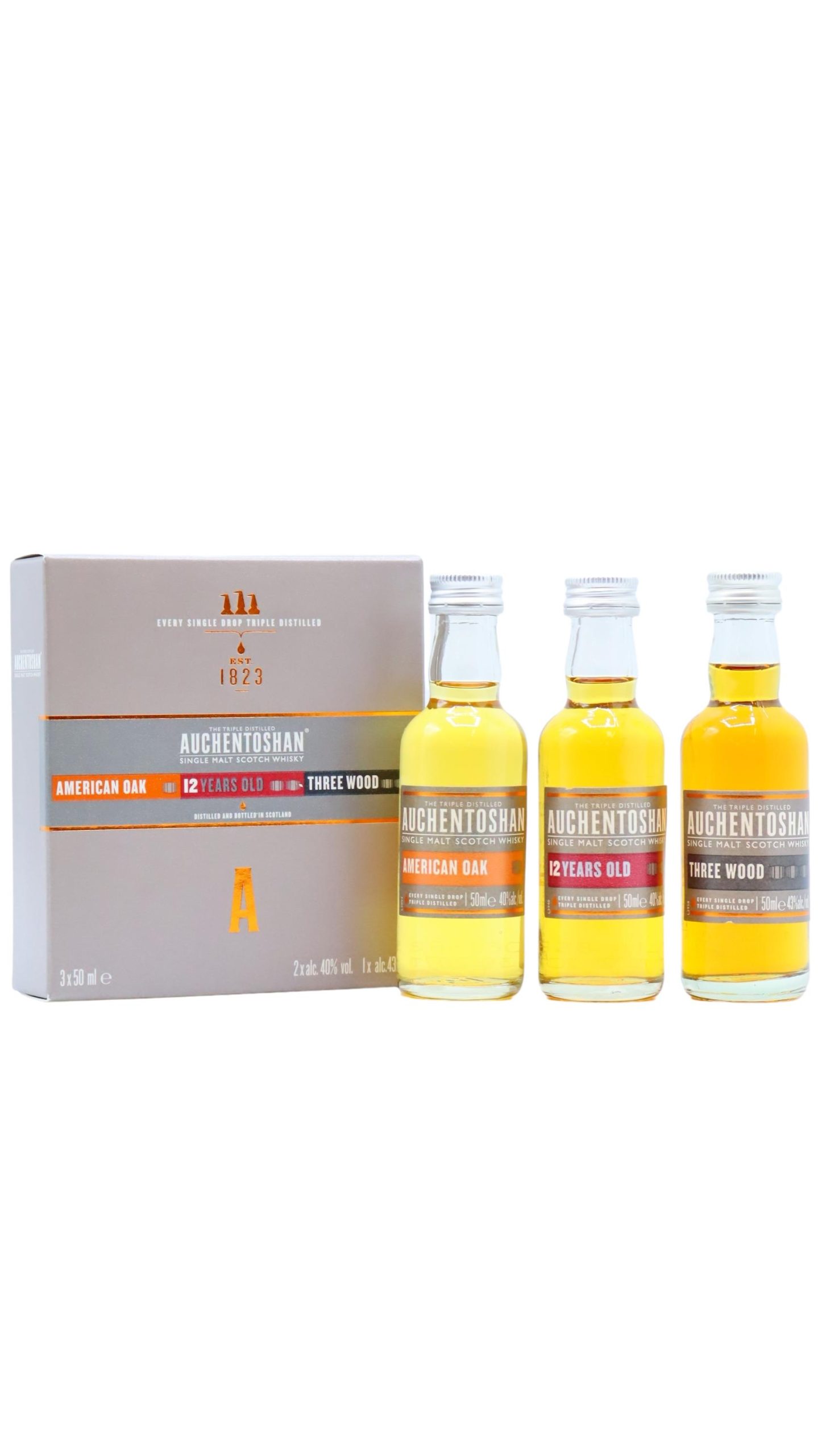 Auchentoshan – Miniature Gift Pack 3 x 5cl Whisky