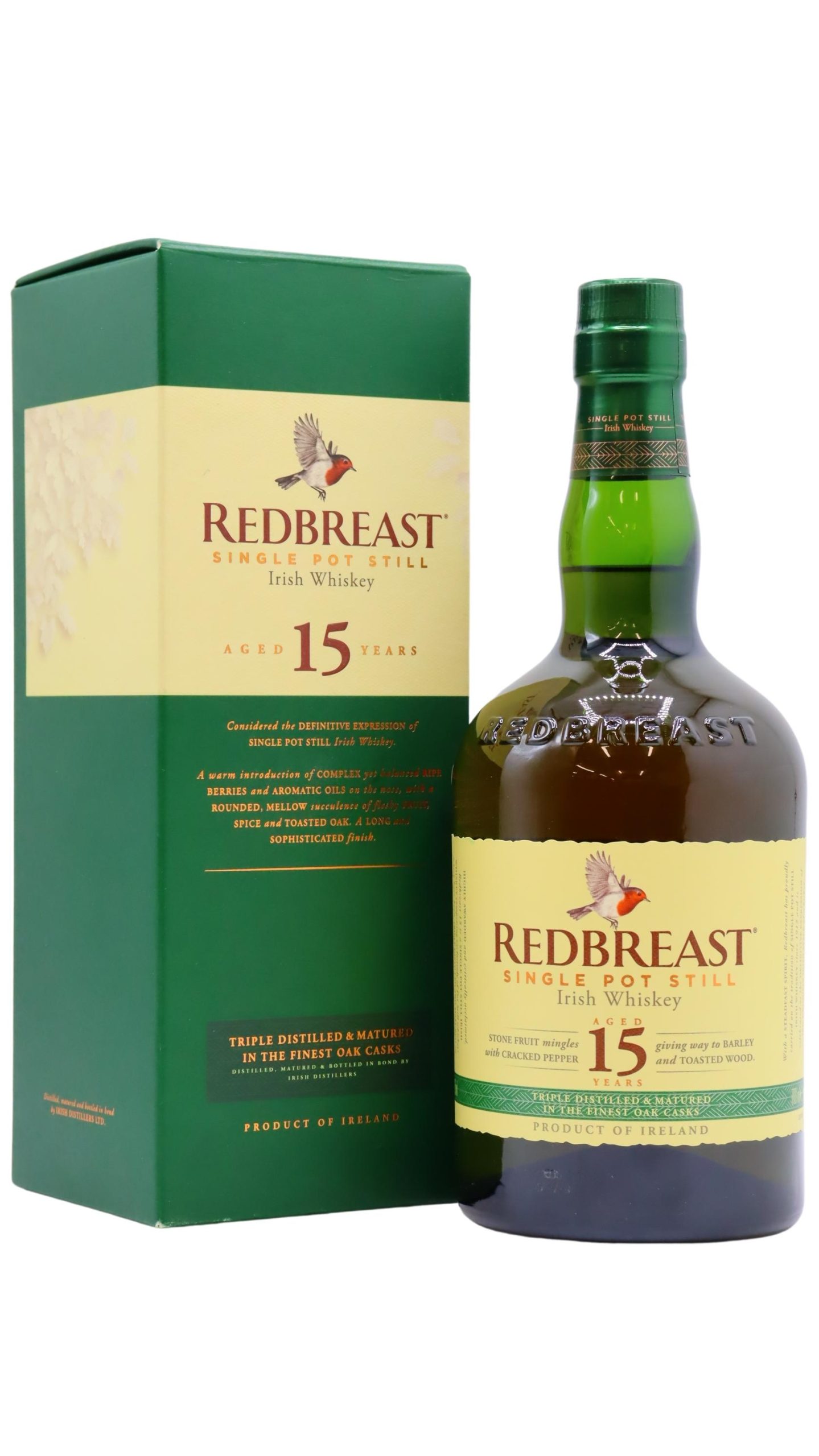 Redbreast – Single Pot Still Irish 15 year old Whiskey 70CL