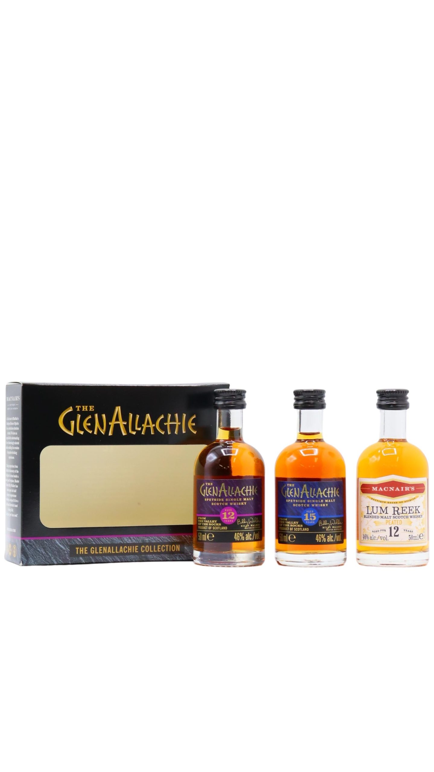 GlenAllachie – 2021 Edition Miniature Gift Pack 3 x 5cl Whisky