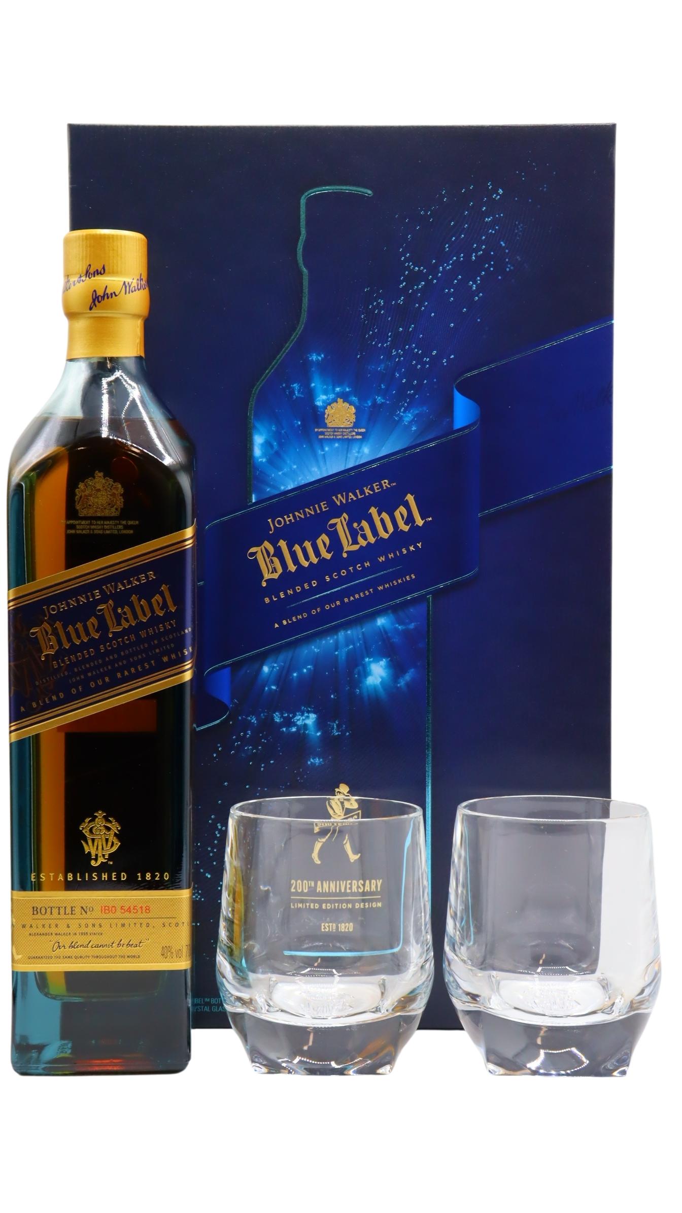 Johnnie Walker – Blue Label – 200th Anniversary Glass Pack Whisky 70CL